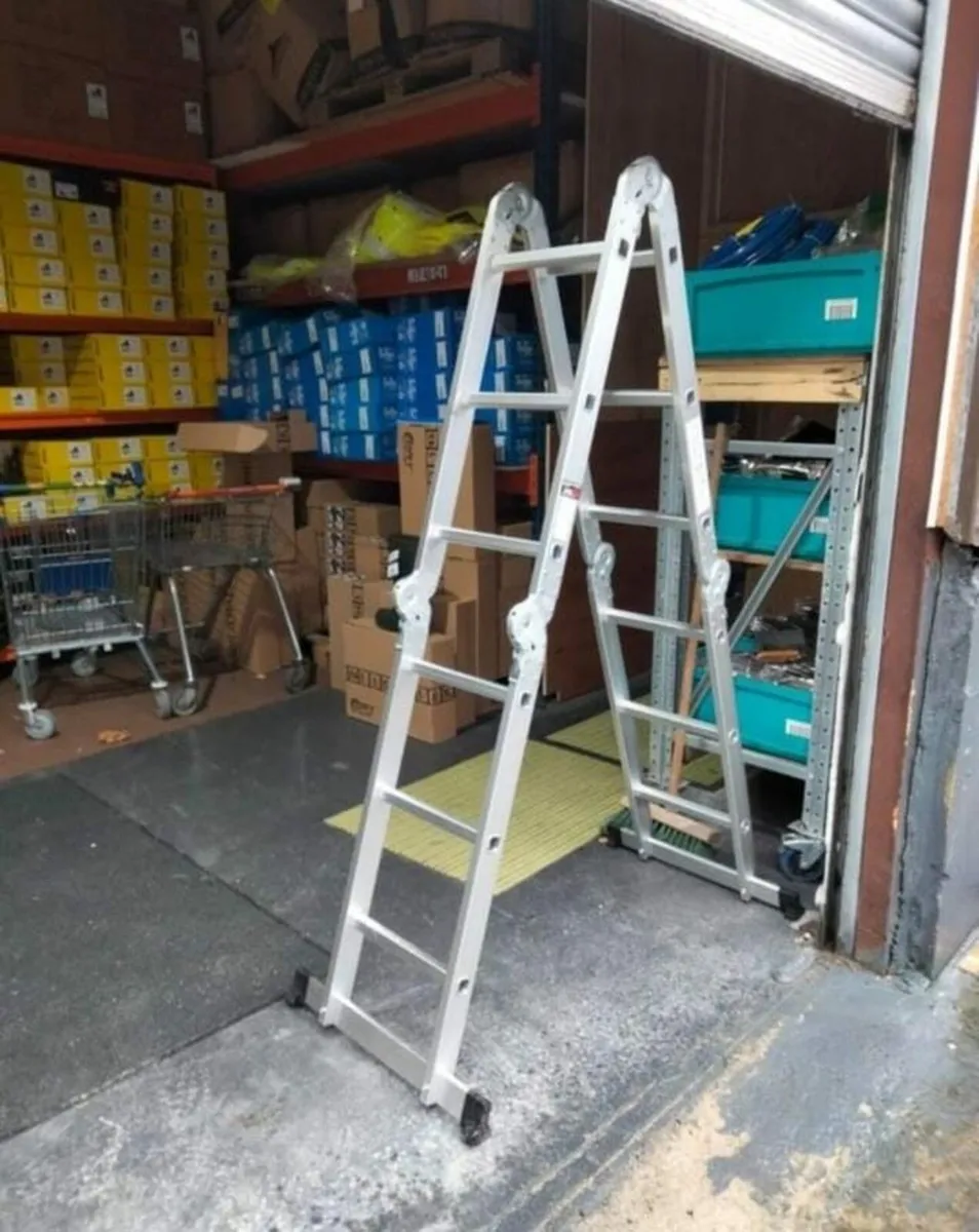 BRAND NEW FOLDABLE LADDER - Image 1