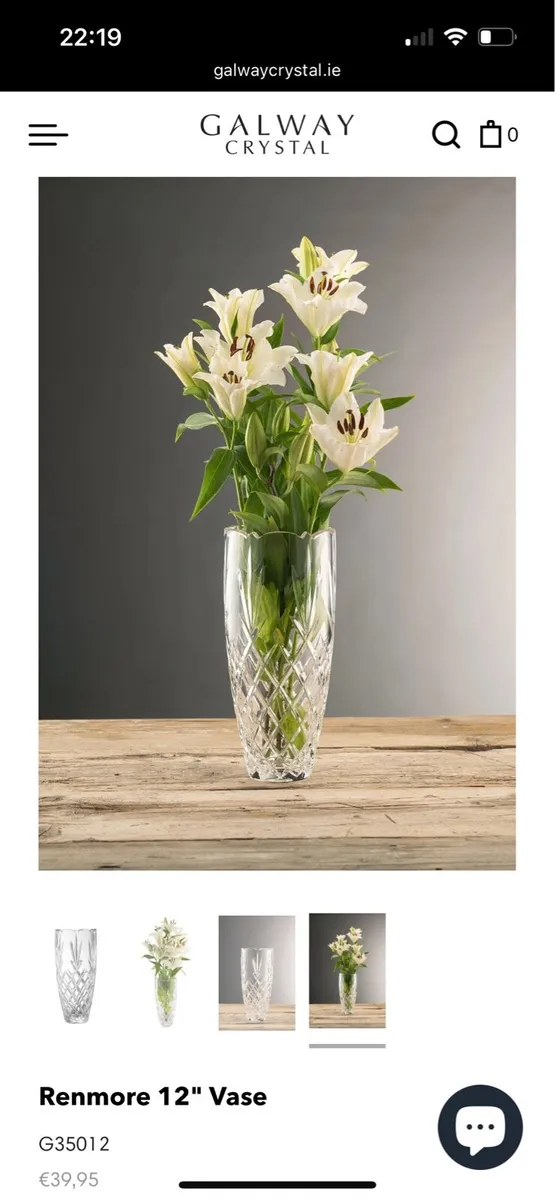Galway crystal vase - Image 1