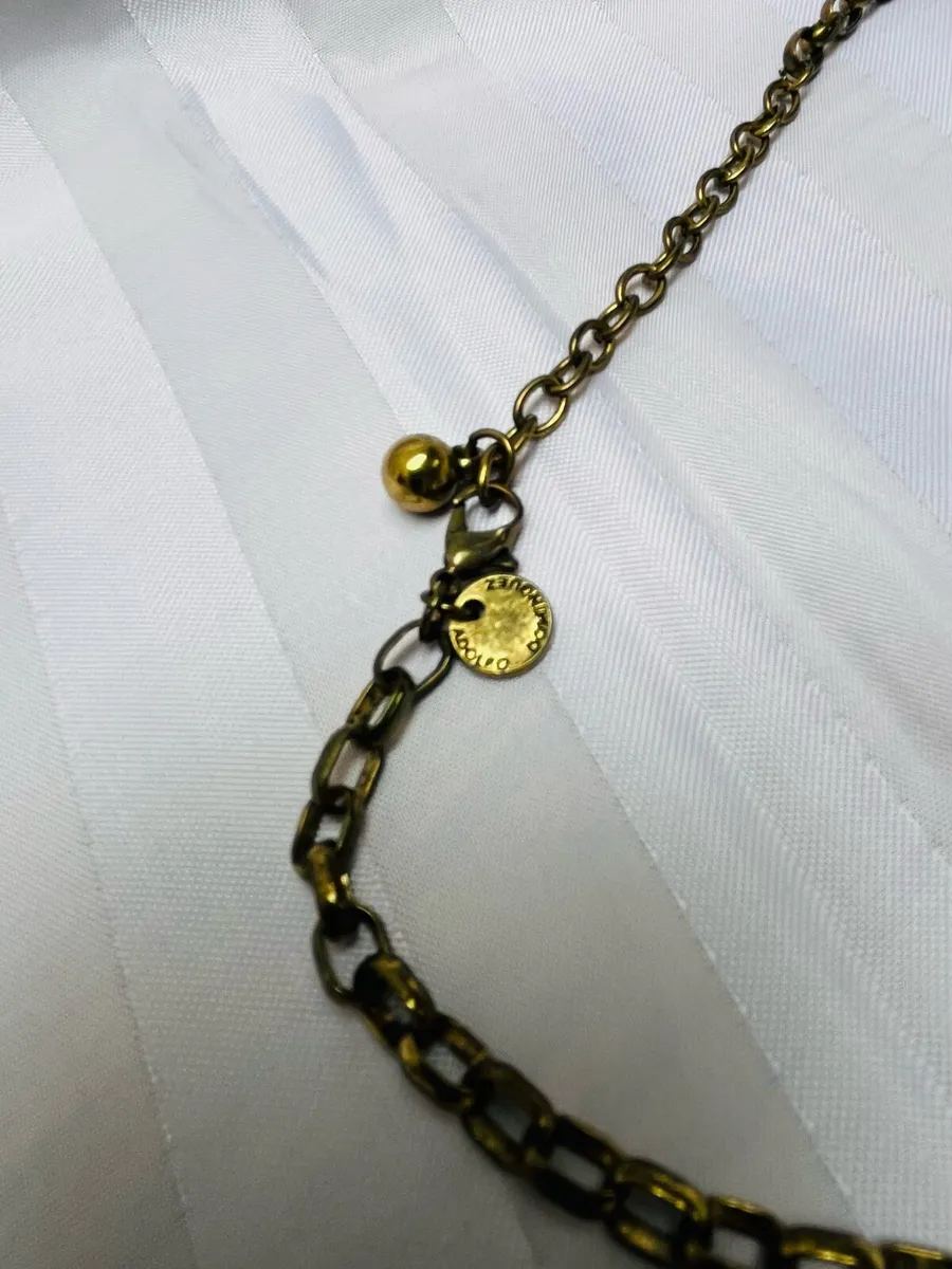 Gold metal necklace - Image 3