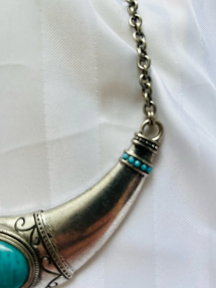 Silver metal necklace - Image 3