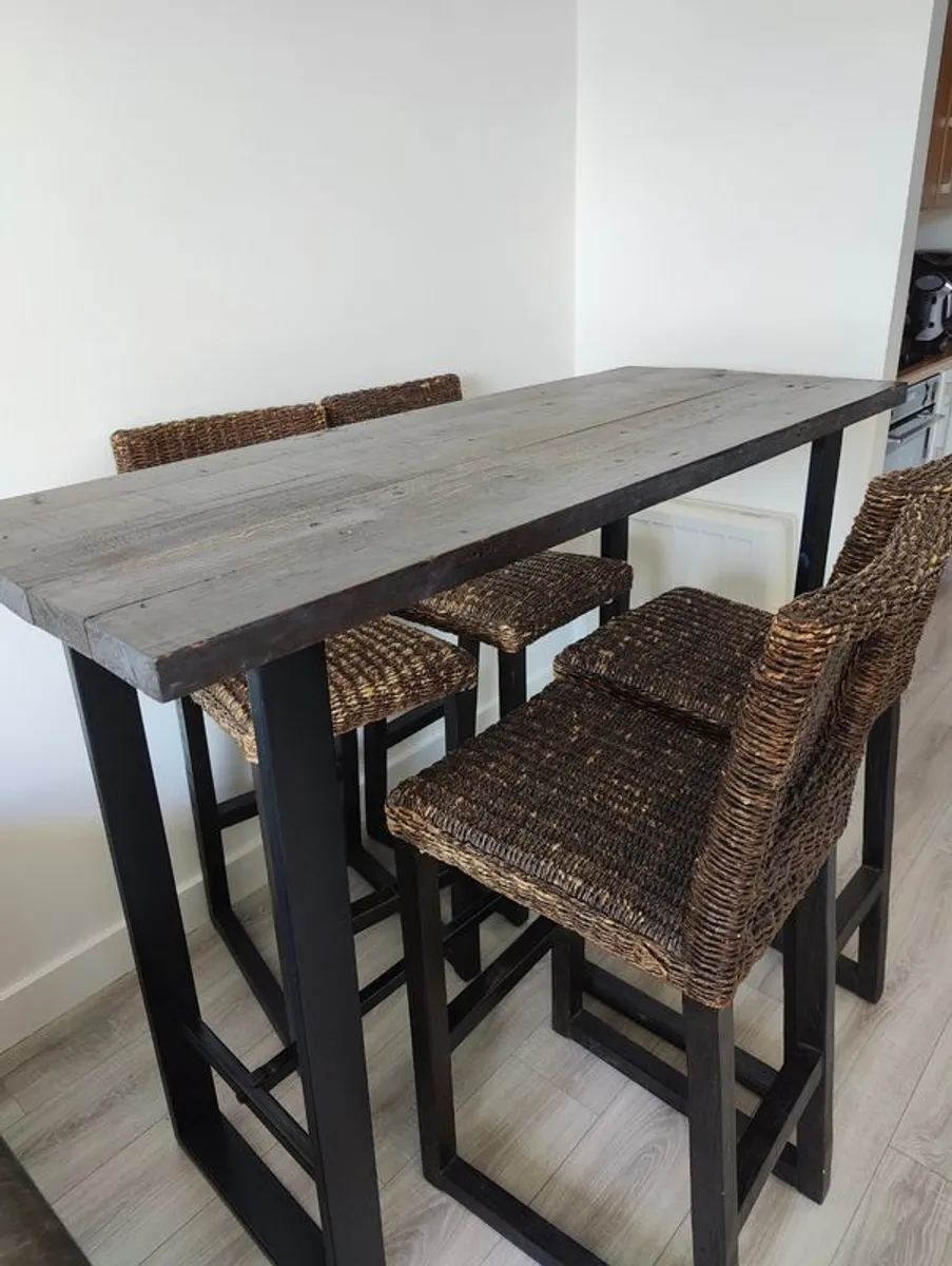 Counter-Height Table & chairs - Image 2