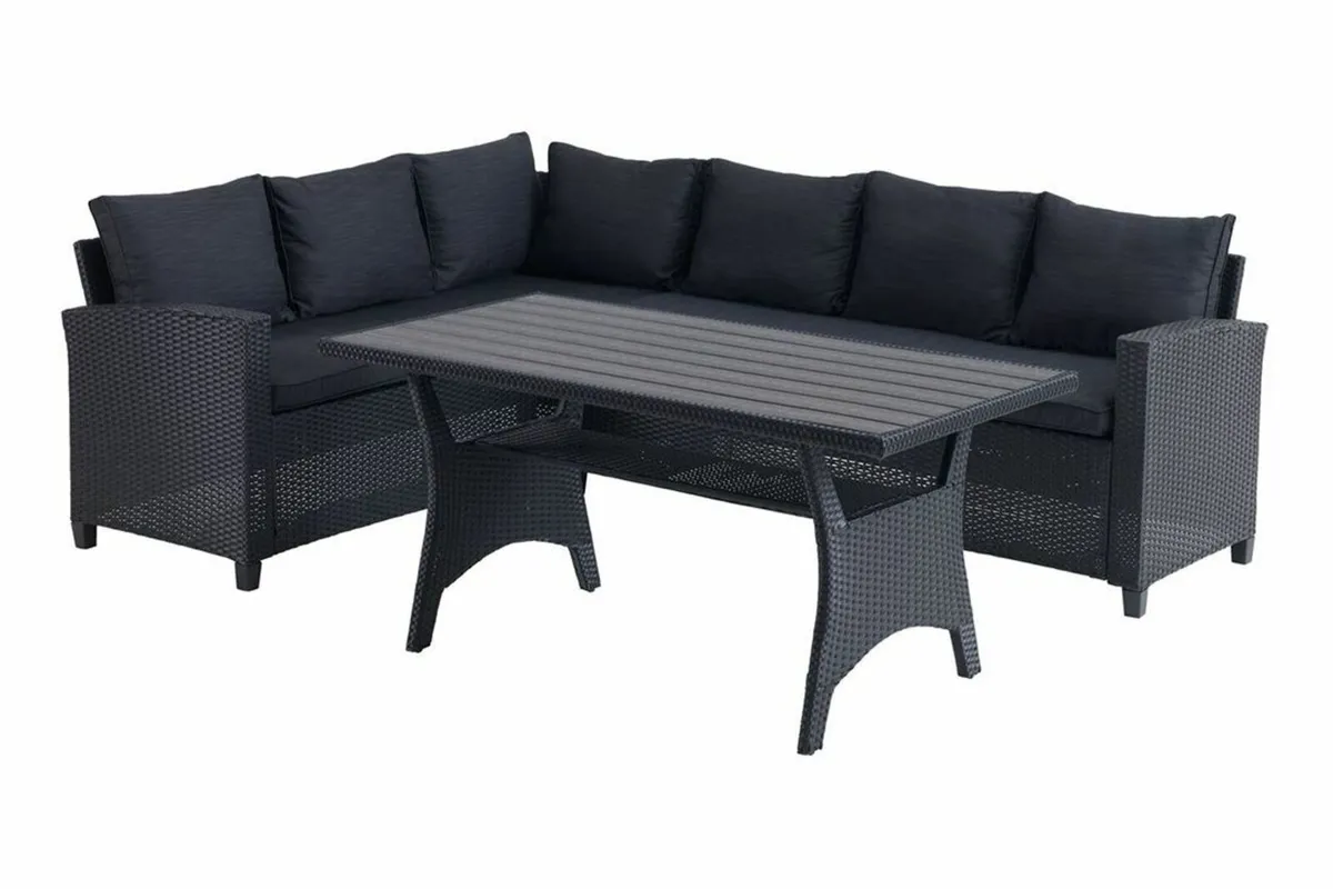 Lounge set ULLEHUSE 6-seater black - Image 2