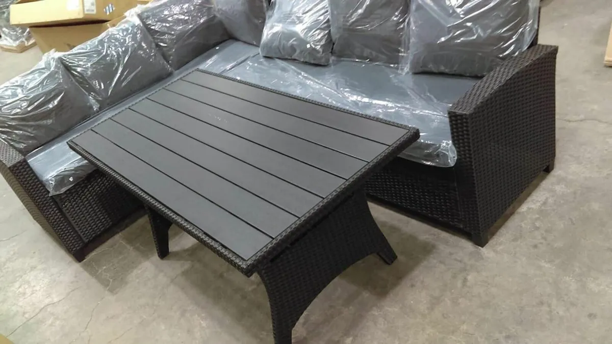 Lounge set ULLEHUSE 6-seater black - Image 4