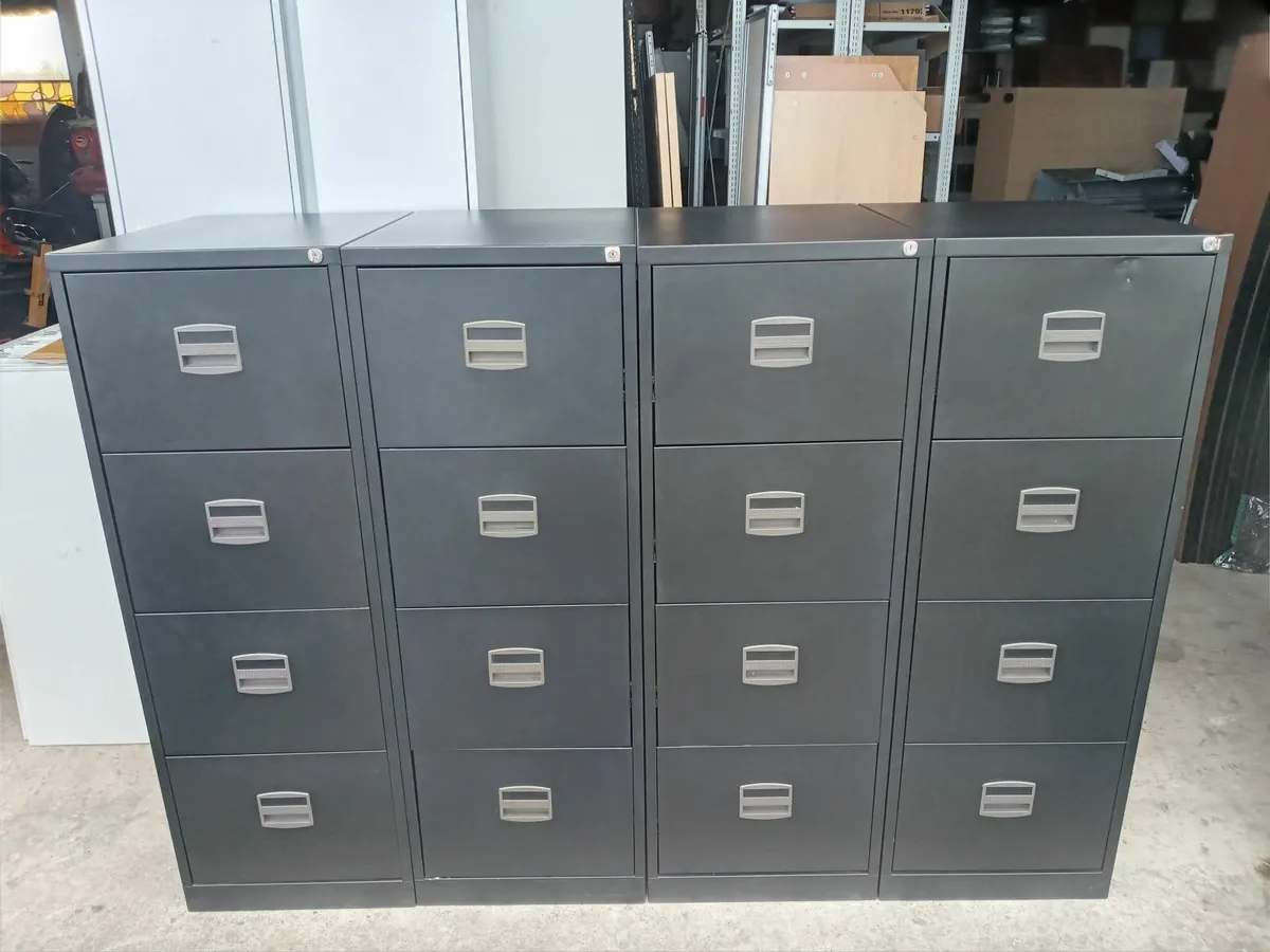 Delivery - 4 x 4 Drawer Filing Cabinet Steel - Image 4