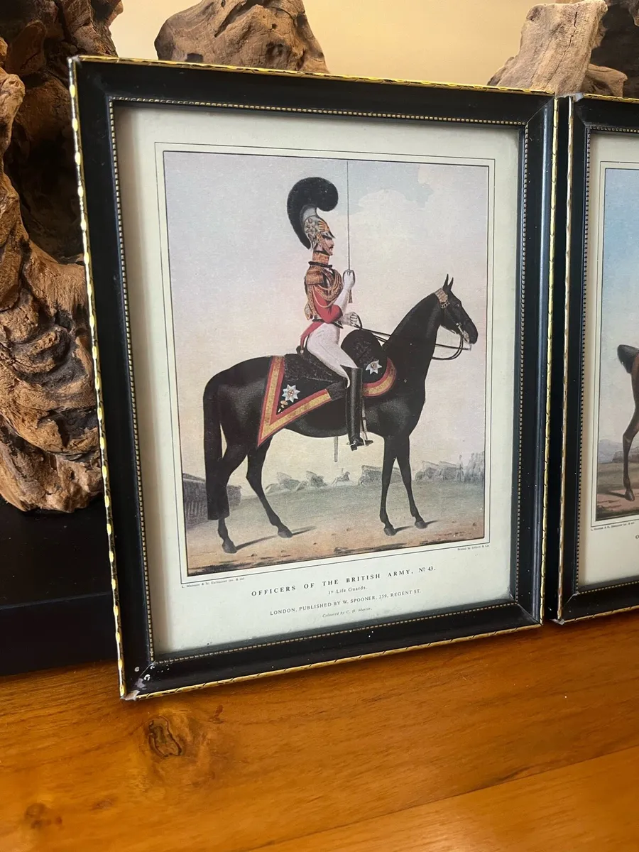 19th C Officers of the British Army Prints - Image 2