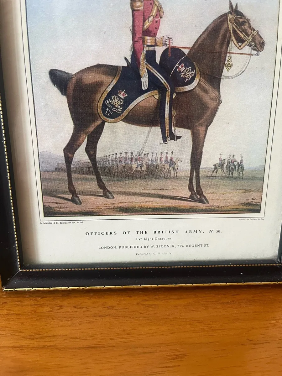 19th C Officers of the British Army Prints - Image 4