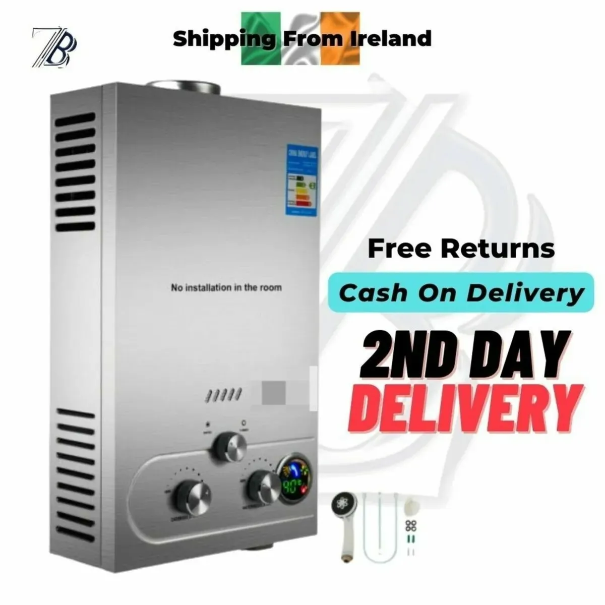 6L Propane Gas Tankless Water Heater  Boiler - Image 1