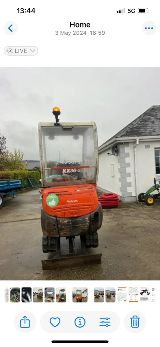 1.5 ton Kubota digger - Image 4