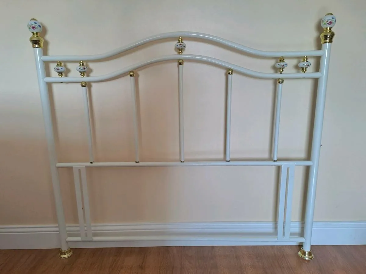 Wrought iron headrail/ headboard - Image 2