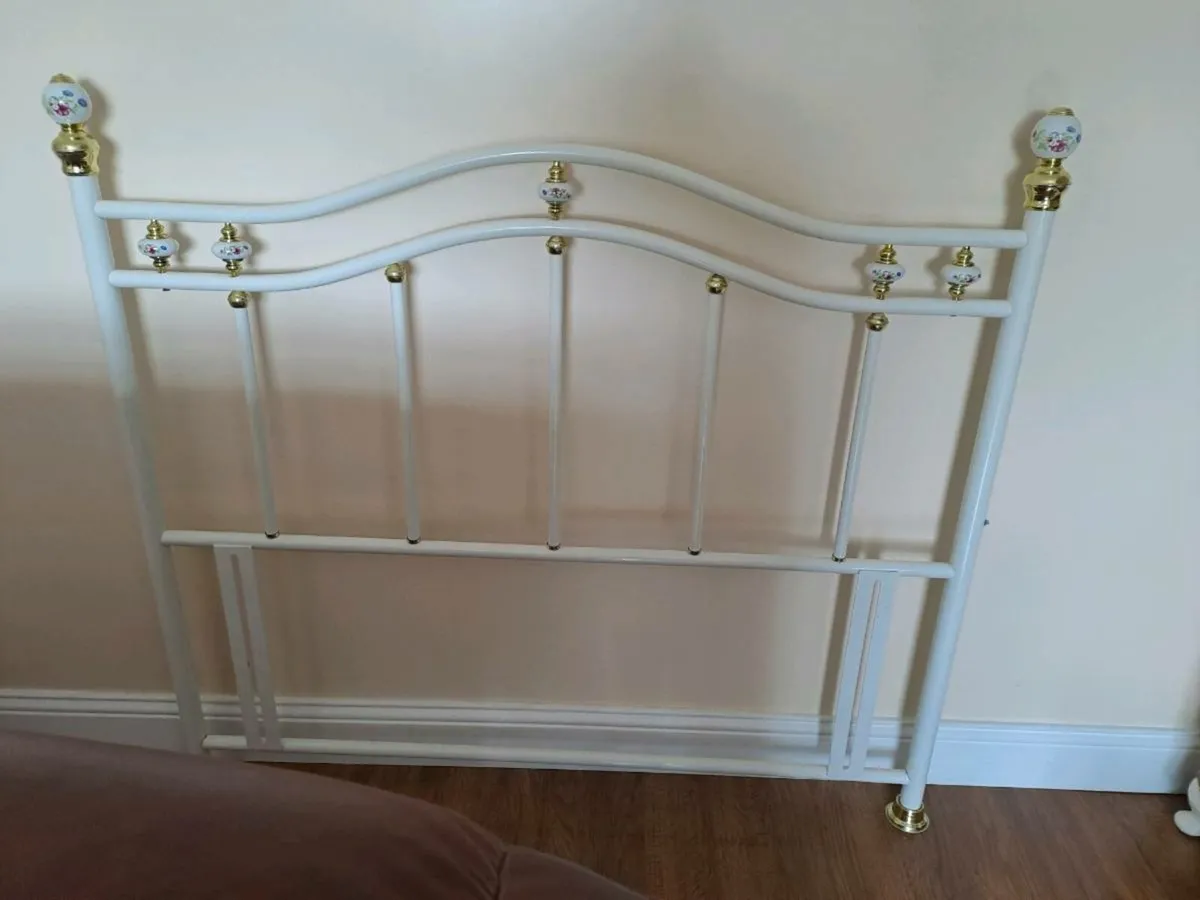 Wrought iron headrail/ headboard - Image 4