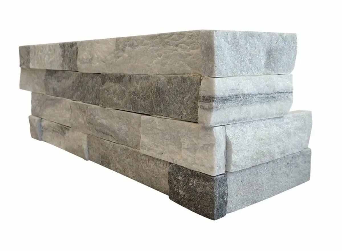 Ash Grey Natural Stone Cladding Corners