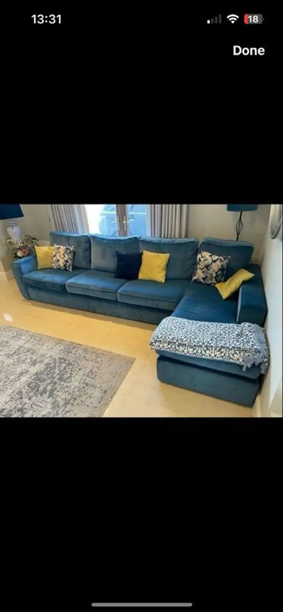 Fabric corner couch for sale - Image 2