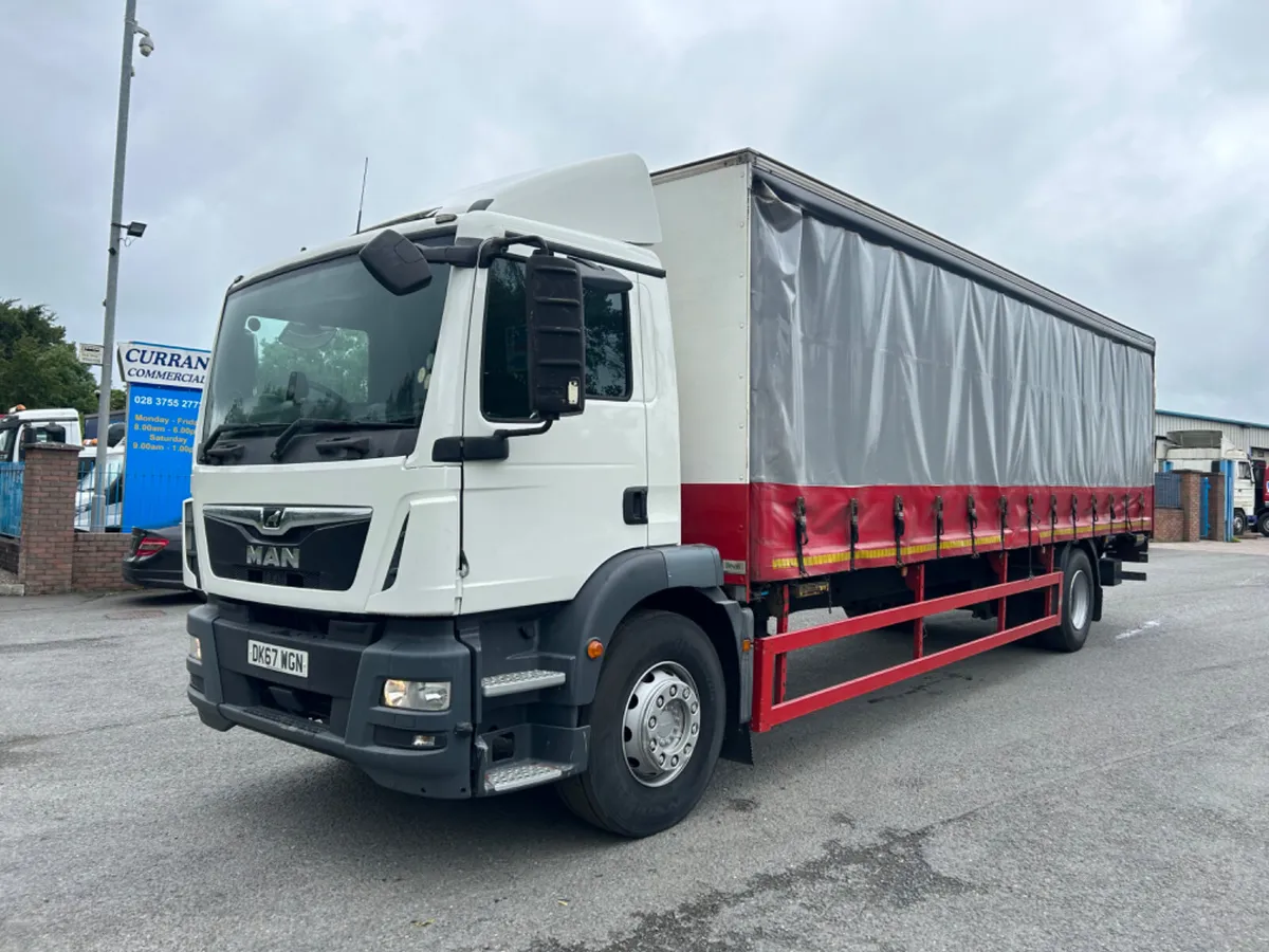 2018 man tgm18.250 18T Curtainsider tail lift - Image 1