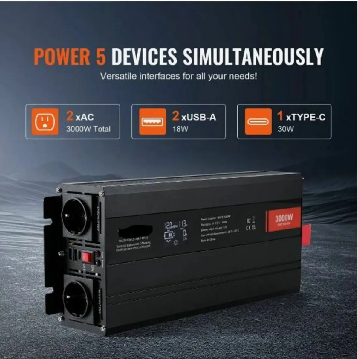 Pure Sine Wave Power Inverter 3000W - Image 4