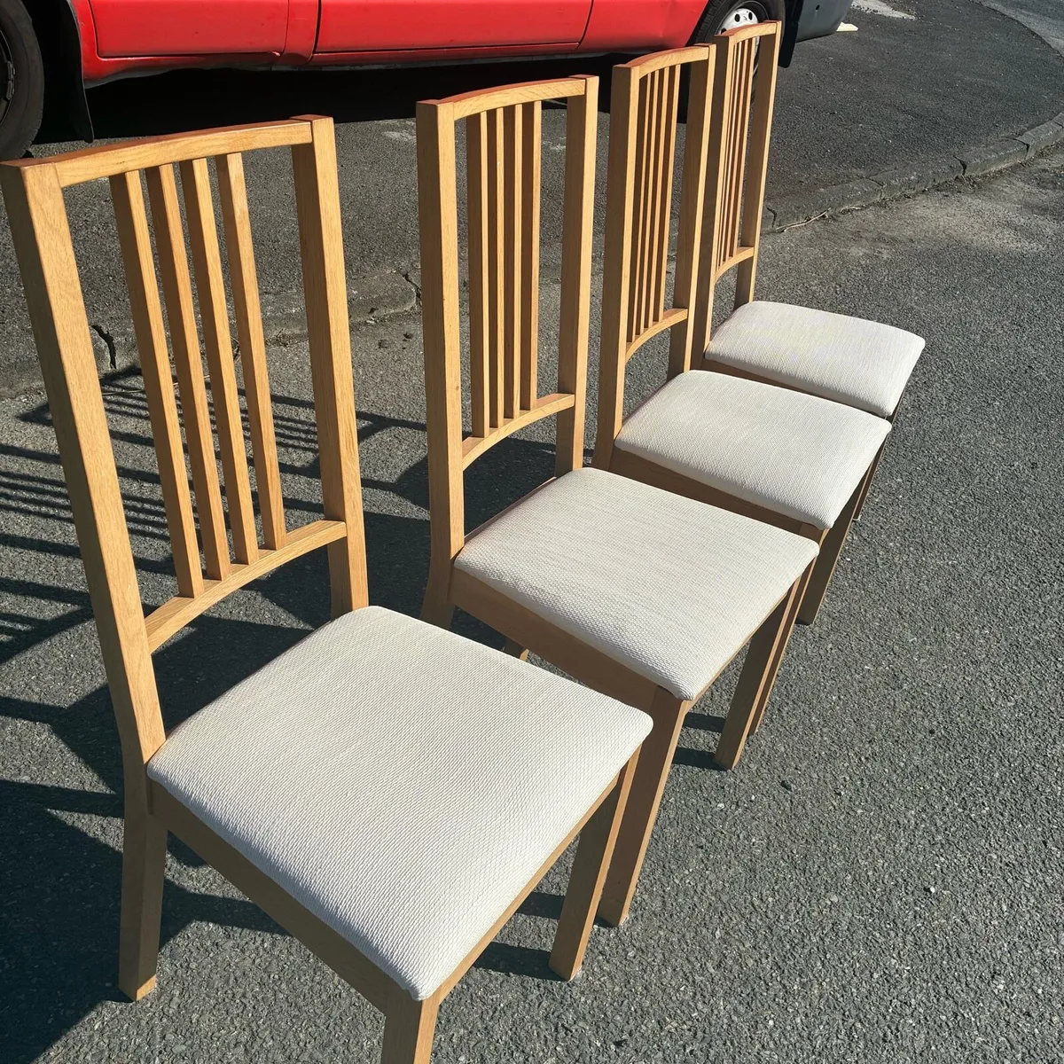 4 Kitchen Chairs - Newly Recovered - Image 2