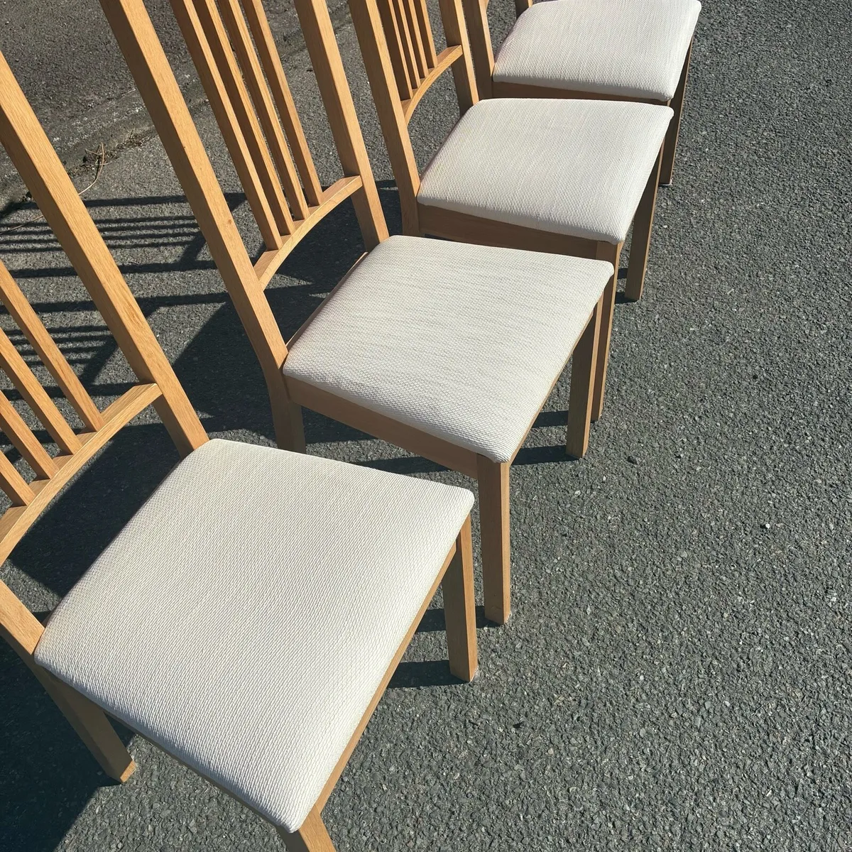 4 Kitchen Chairs - Newly Recovered - Image 3