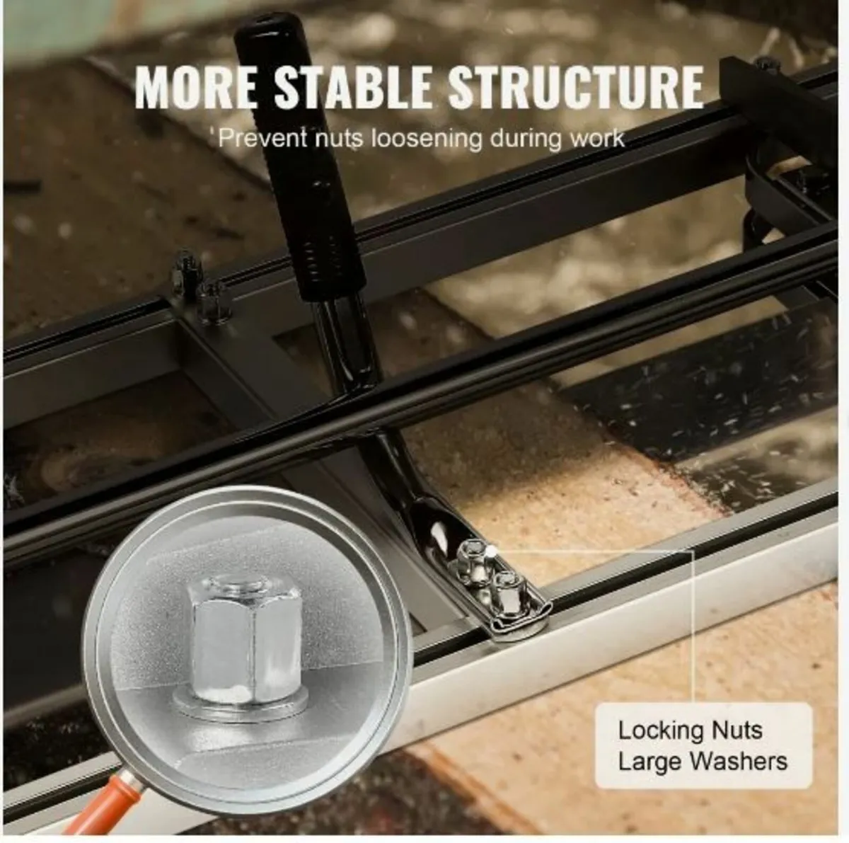 Portable Sawmill 14"-36" Guide Bar Galvanized - Image 3