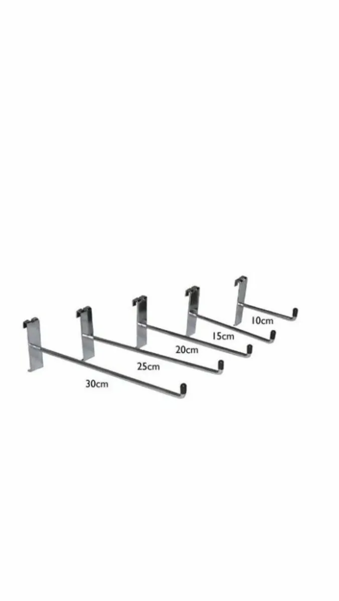 Gridwall 20cm Hooks- storage/ display (set of 50) - Image 2