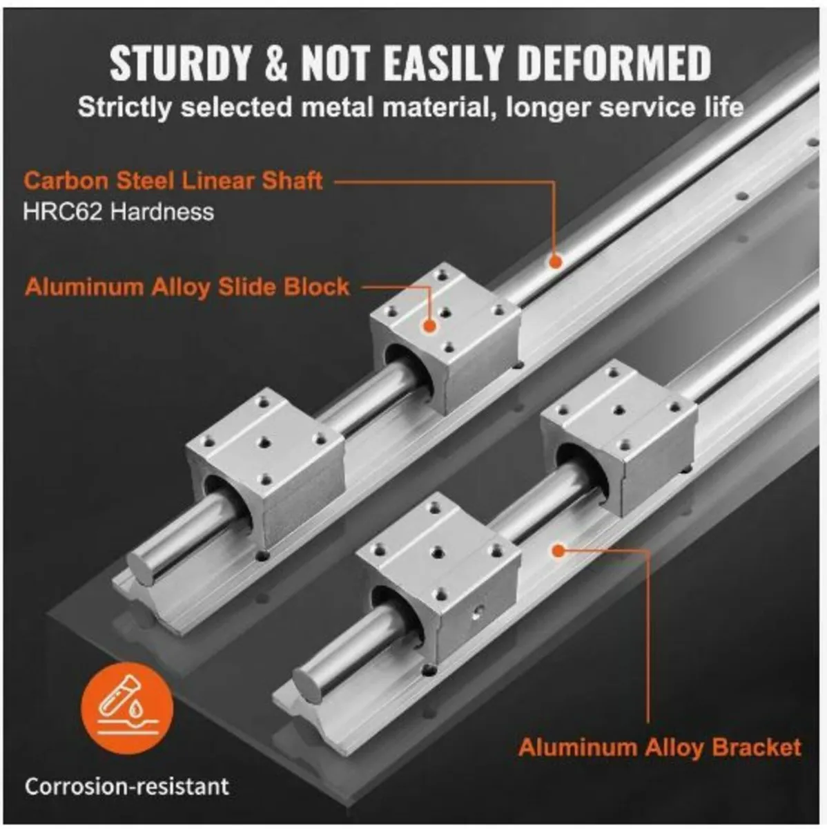 Linear Guide Rail Set, SBR16 1500mm - Image 3