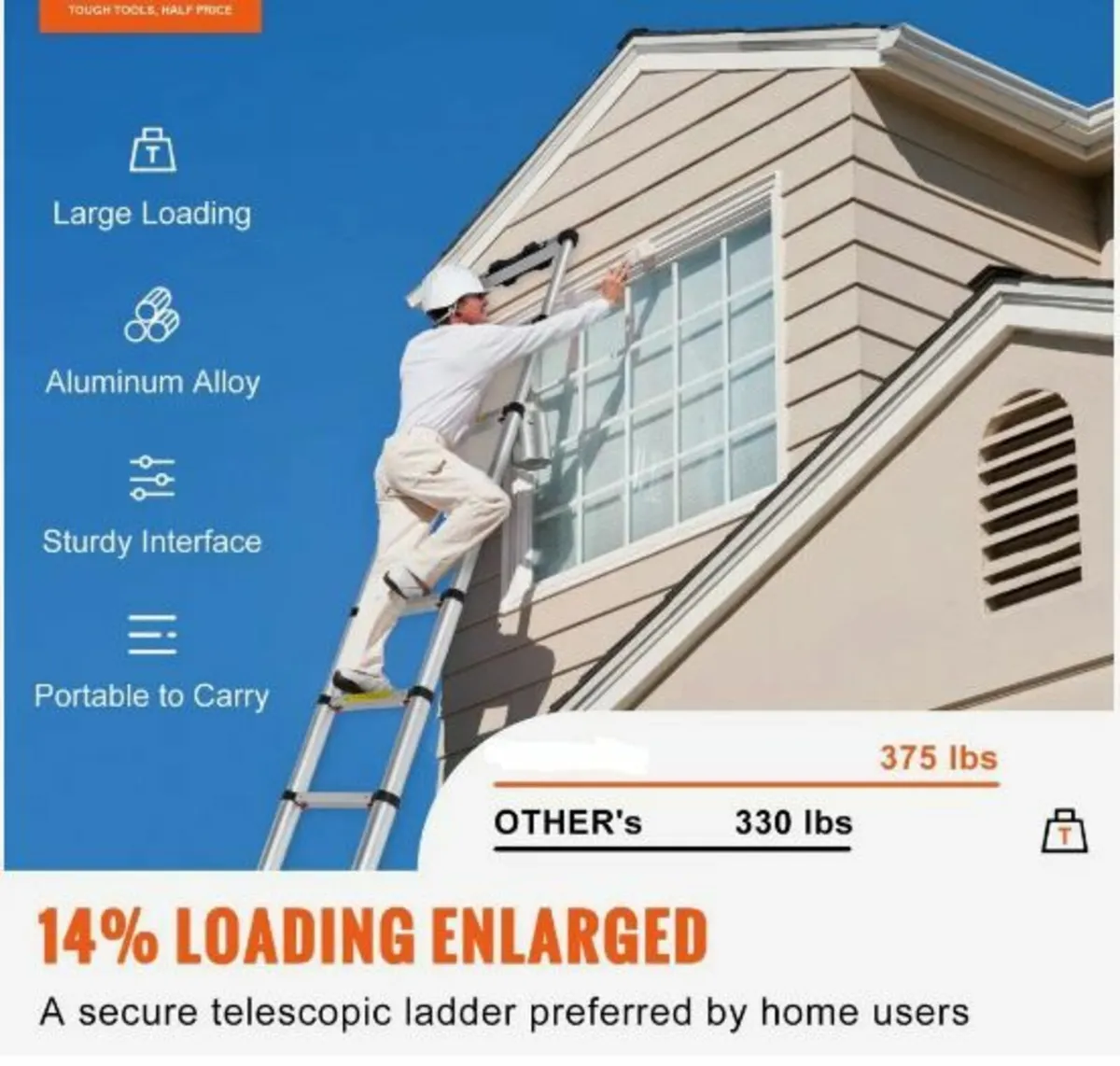 Telescoping Ladder Aluminum Extension - Image 3
