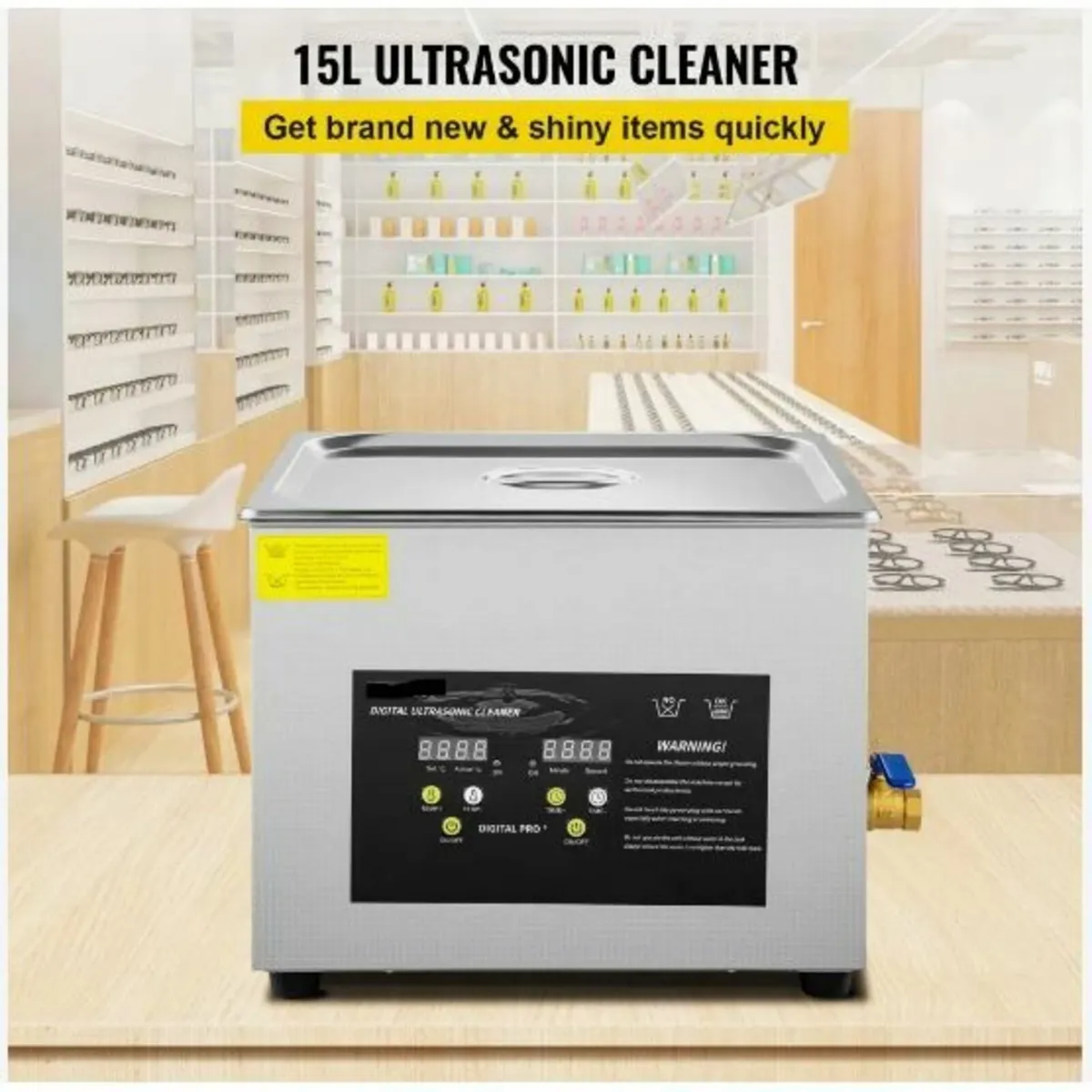 15L Digital Ultrasonic Cleaner Heater Timer - Image 2