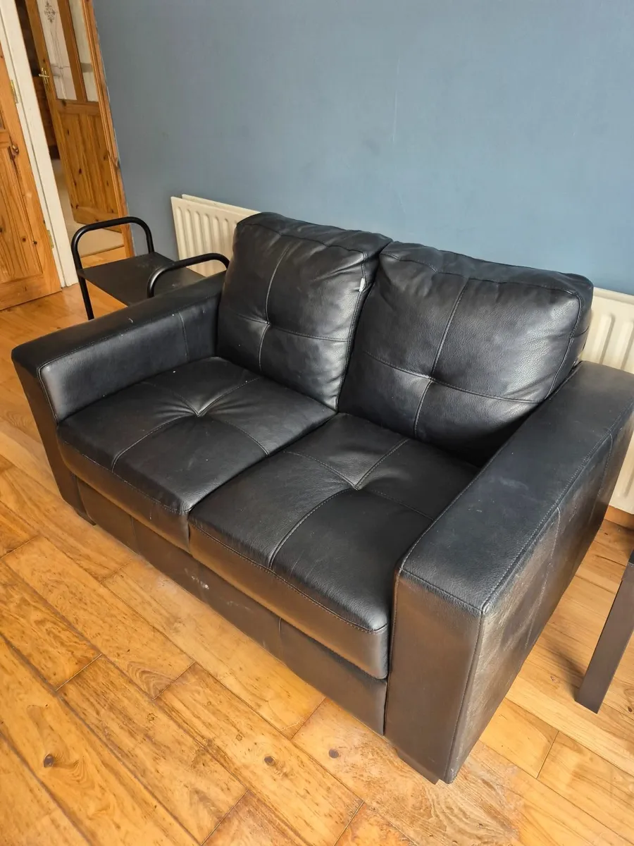 2 Seater Sofa - Small Table - Trolley - Image 2