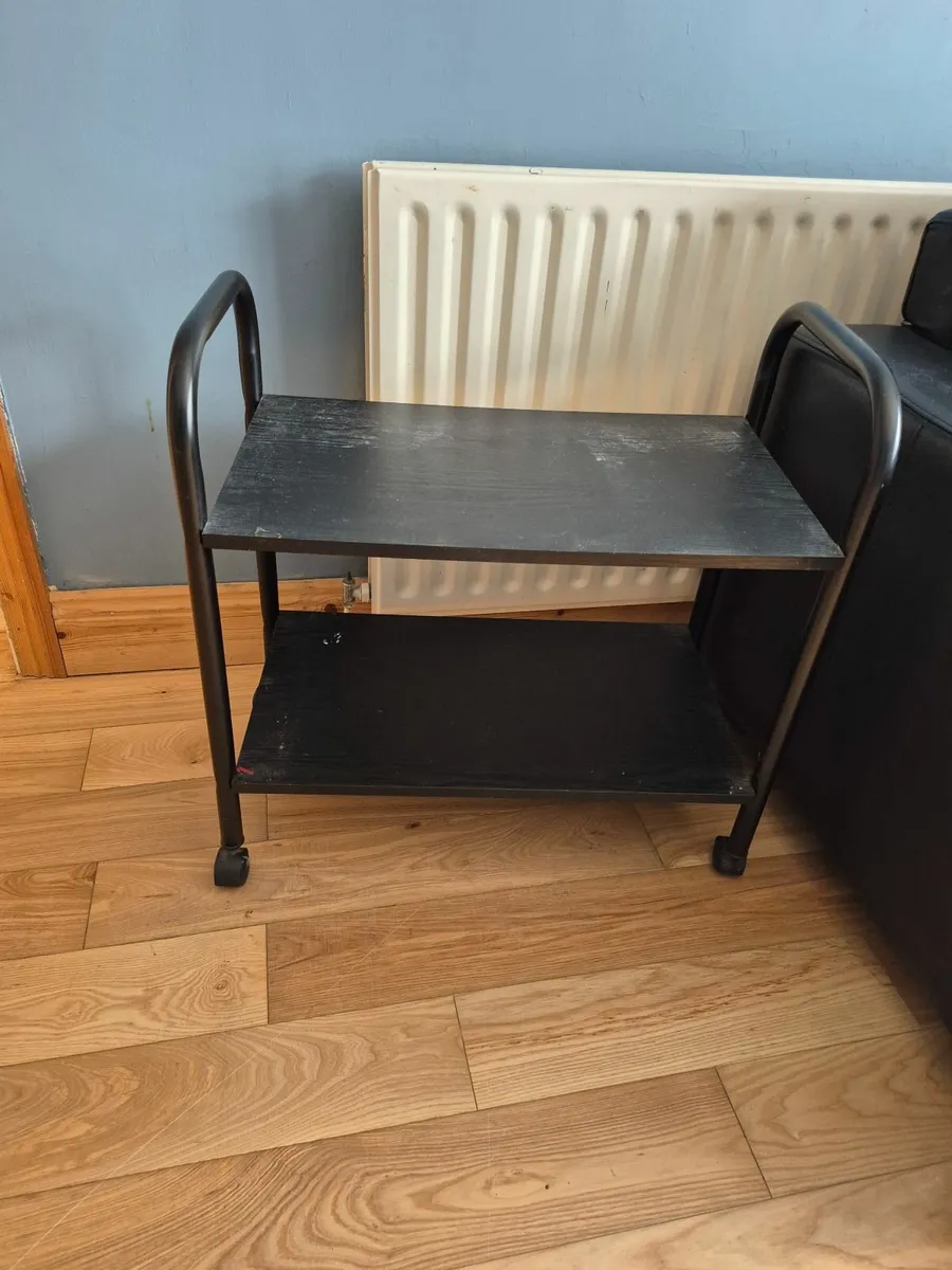 2 Seater Sofa - Small Table - Trolley - Image 4