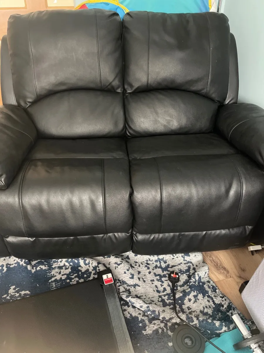 FREE 2 seater faux leather recliner