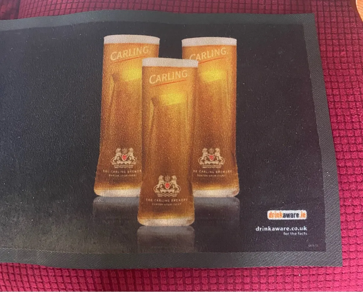 Large Carling Bar Runner / Drip Mat - Image 2