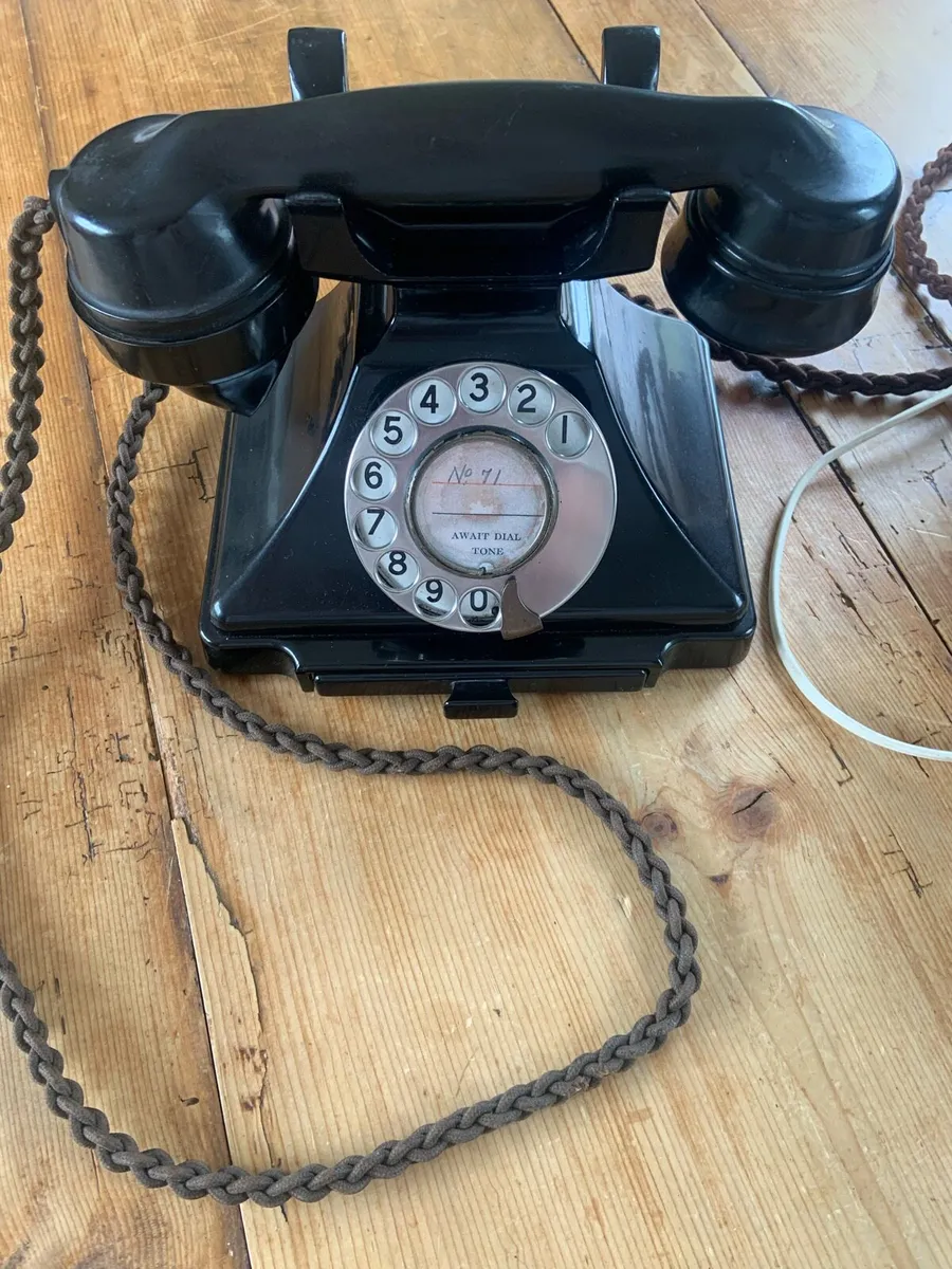 1930s Bakelite Telephone &BellBox GPO P&T WORKING! - Image 2