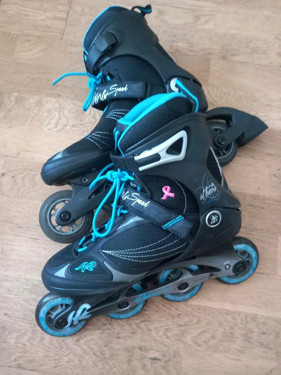 K2 Inline skates, Athena Speed, Abec 5, size 7 - Image 1