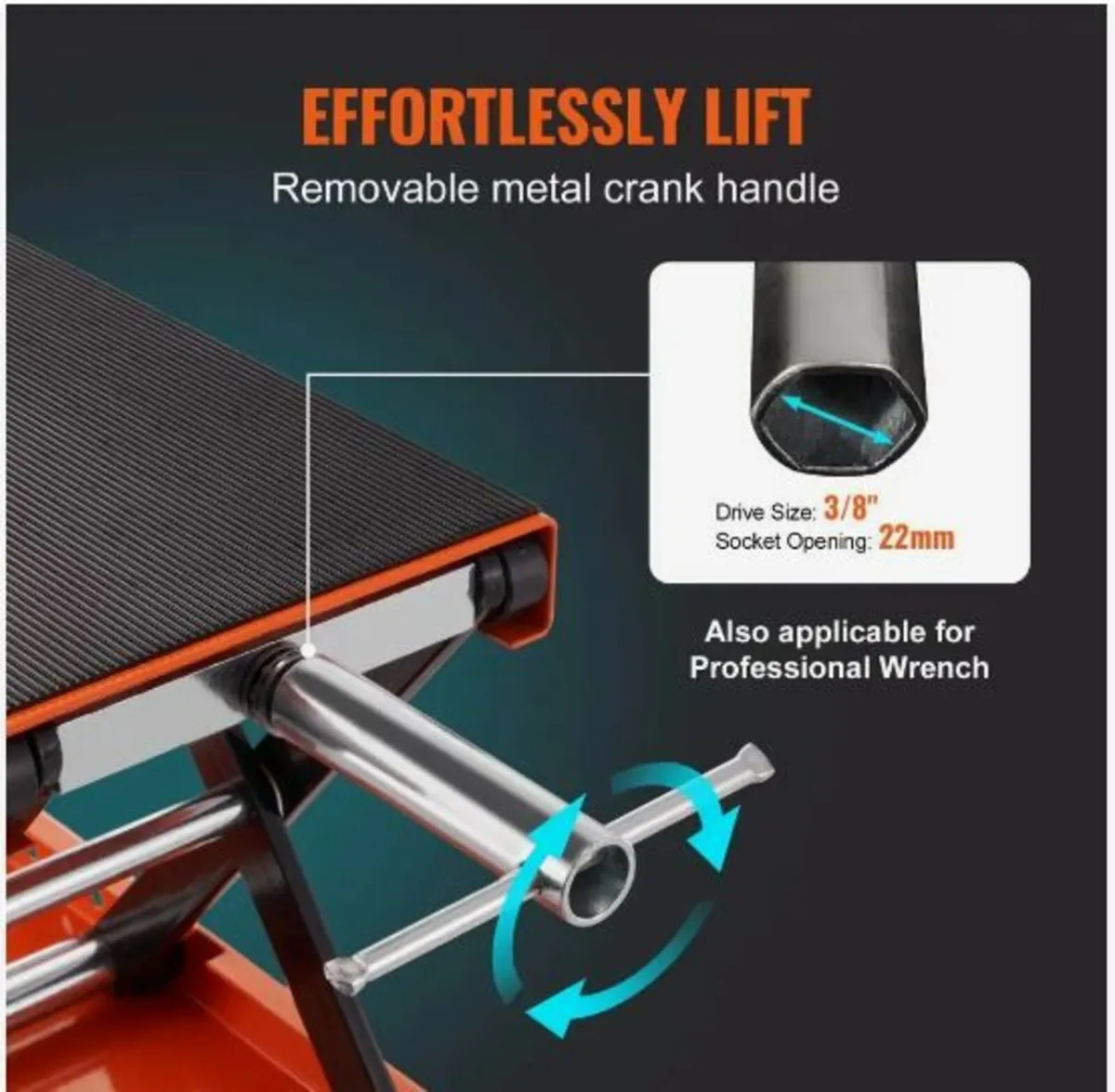 Motorcycle Scissor Jack Lift 1100 lbs - Image 2