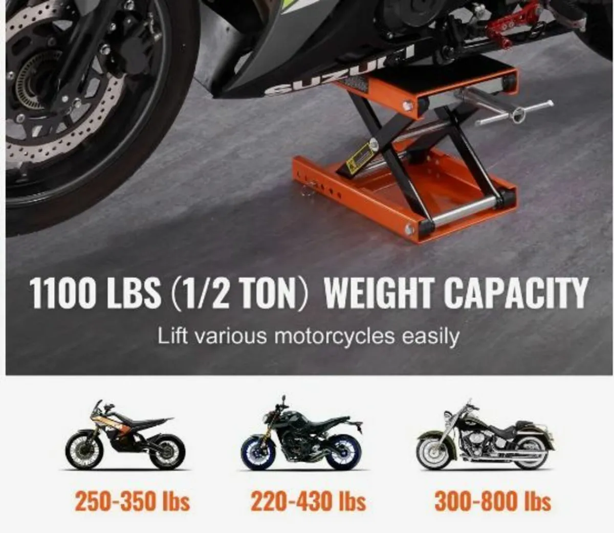 Motorcycle Scissor Jack Lift 1100 lbs - Image 3