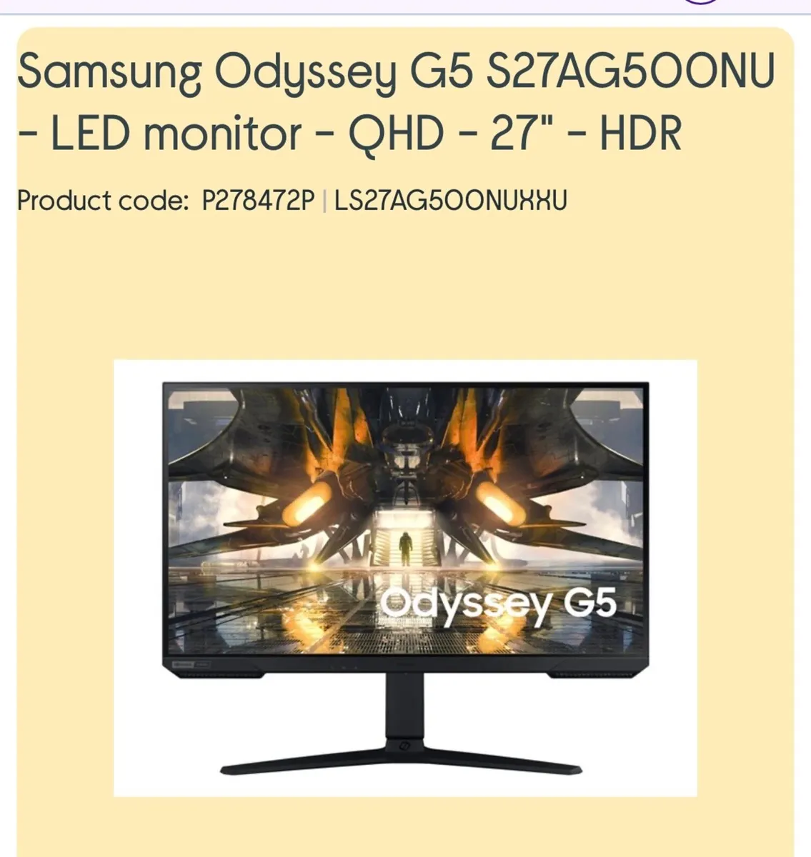 27 inch gaming monitor - Image 2