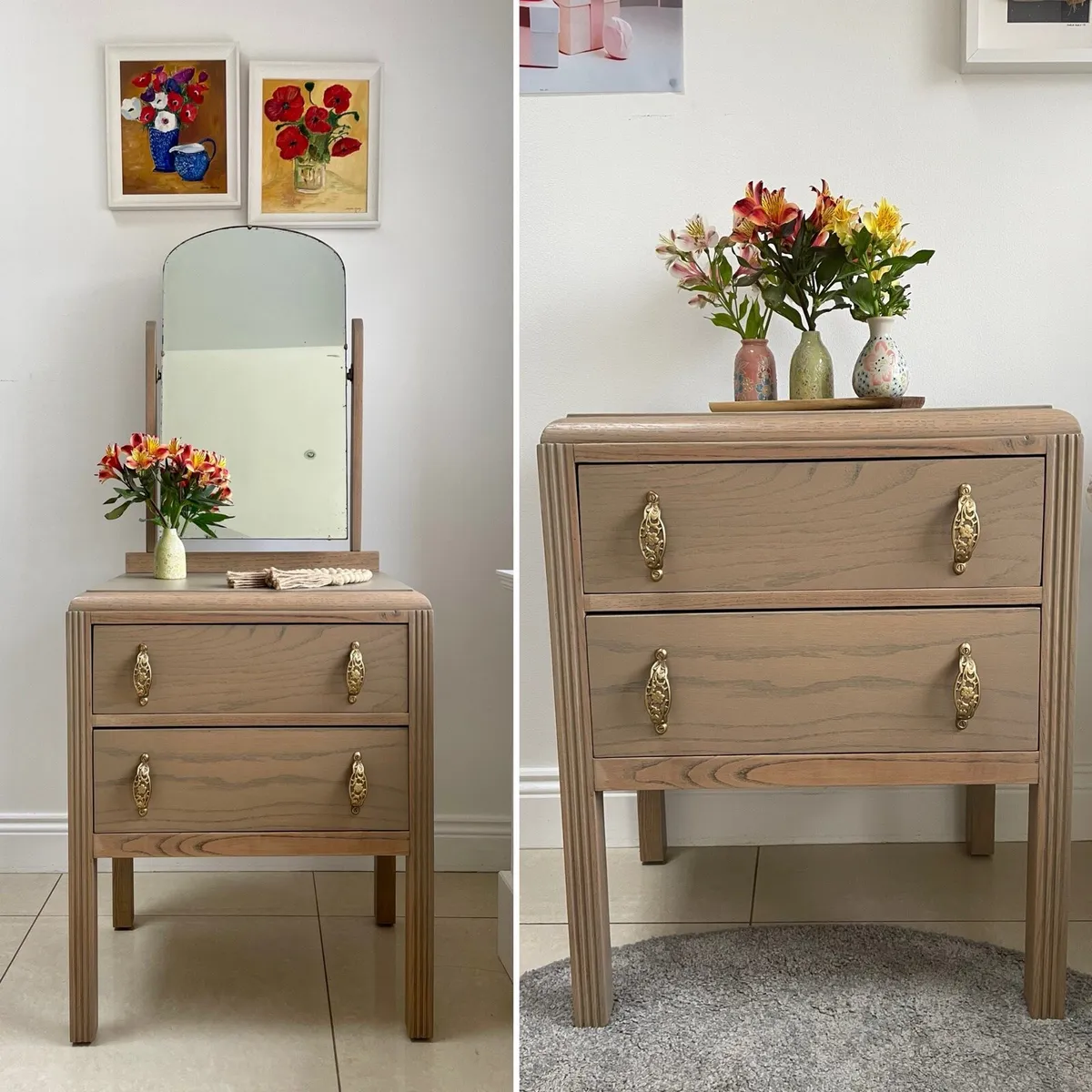 Vintage vanity unit/side table/drawer unit - Image 1