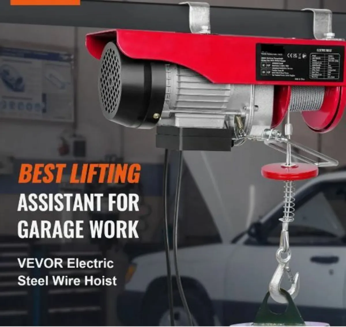 Electric Hoist, 550 lbs Lifting Capacity - Image 2