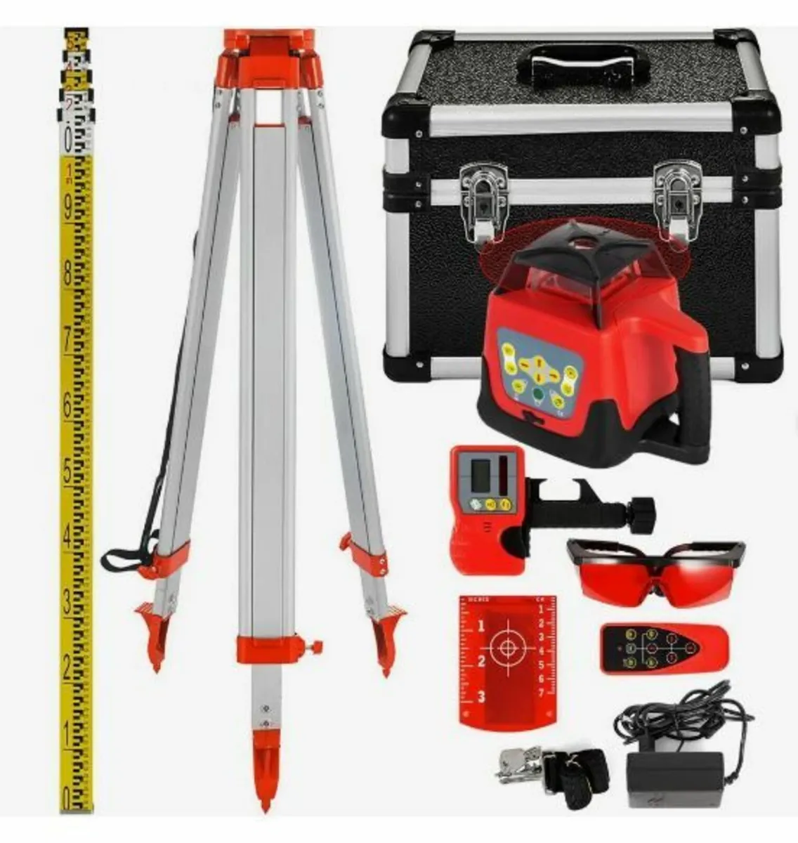 Red Rotary Laser Level Self Leveling Measuring - Image 1