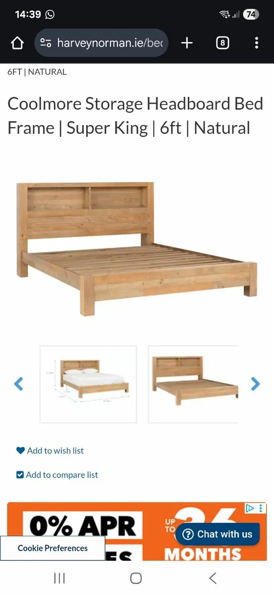 Super king bed - Image 1