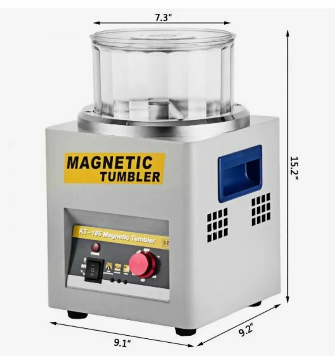 Magnetic Tumbler 180mm Jewelry Polisher - Image 4