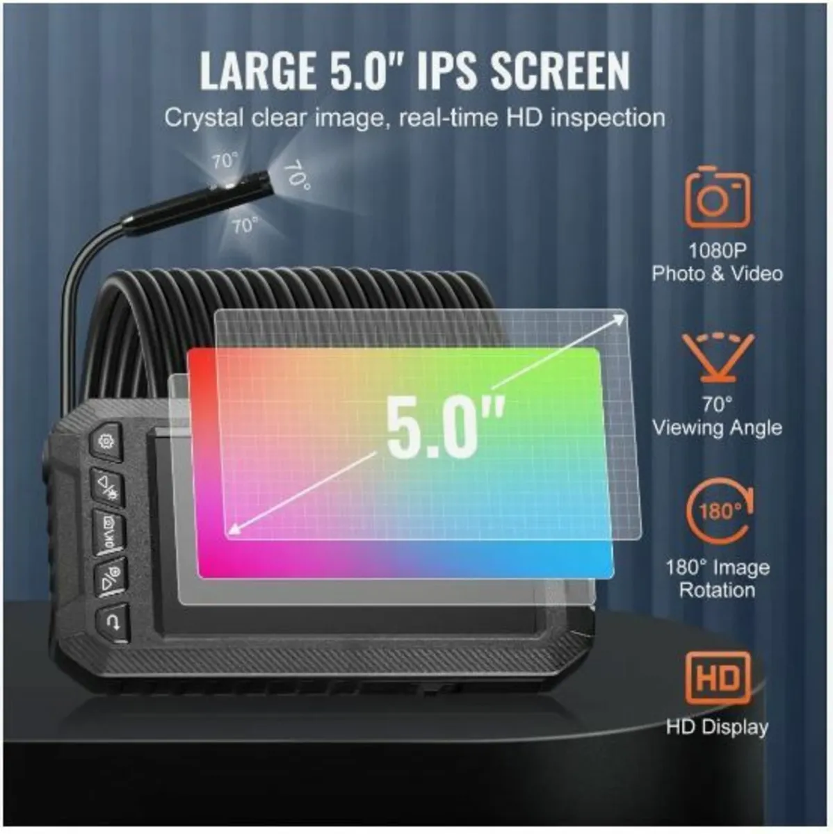 Endoscope Camera with Lights Triple Lens - Image 3