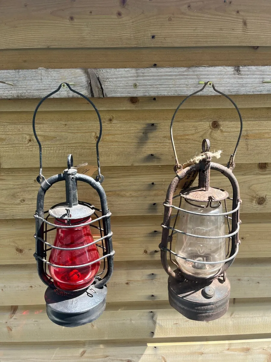 Antique Oil Tilley/Hurricane Lamps - Image 2