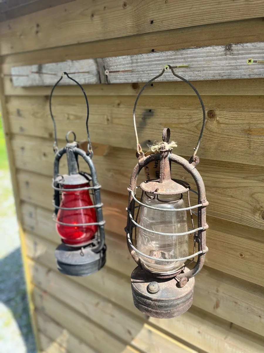 Antique Oil Tilley/Hurricane Lamps - Image 3