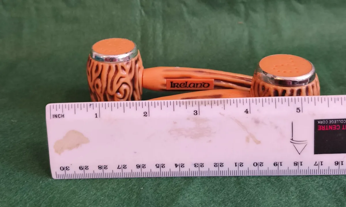 Vintage Ireland Salt and Pepper Pipes - Image 2