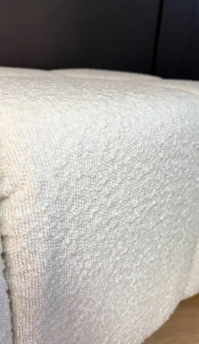 Bubble Pouffe Ottoman Boucle Upholstery 90xx55x50 - Image 4