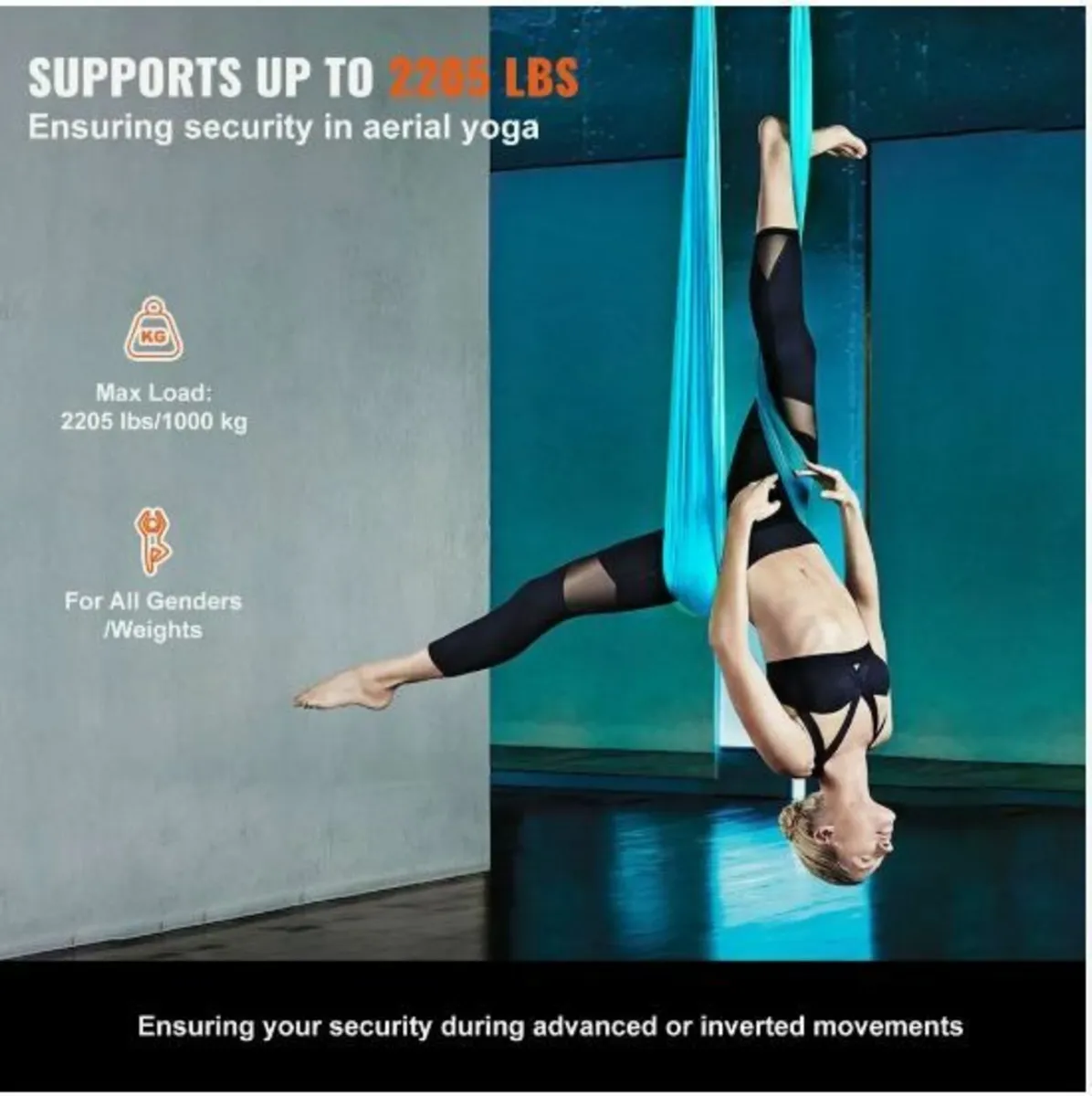 Aerial Silk & Yoga Swing, 11 Yards - Image 3