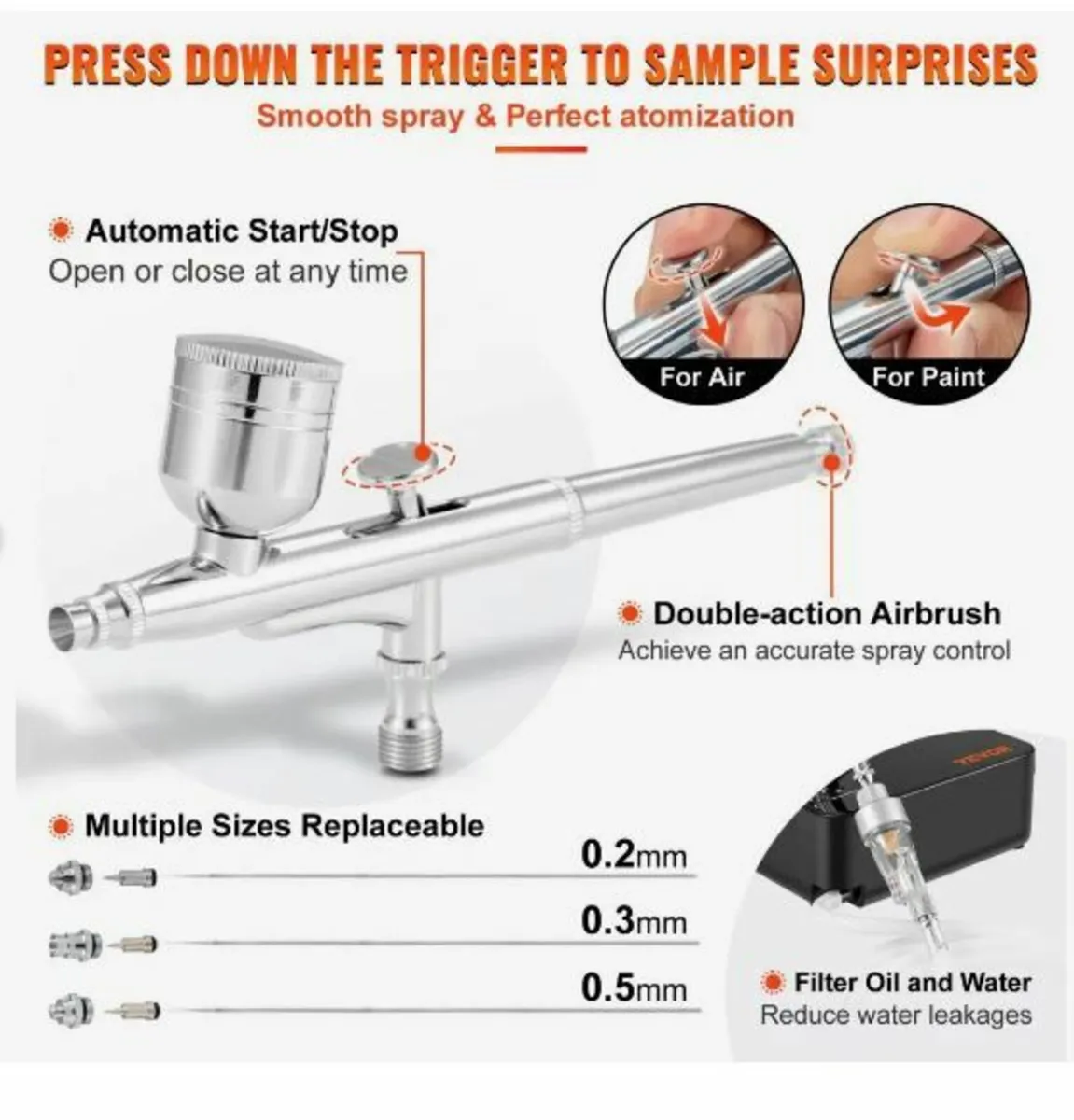 Airbrush Kit, Portable Airbrush Set - Image 4
