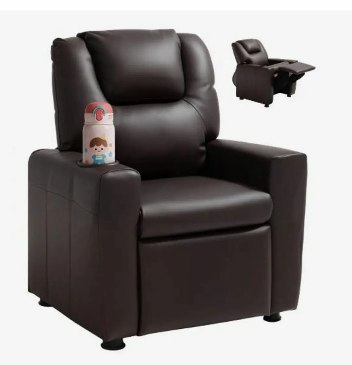 Kids Reclining Chair PU Leather Toddler - Image 1