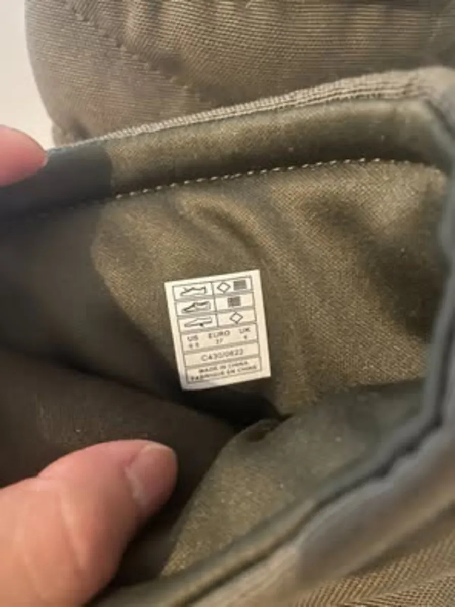 Khaki Winter Boots UK4 EU37 US6.5 - Image 4