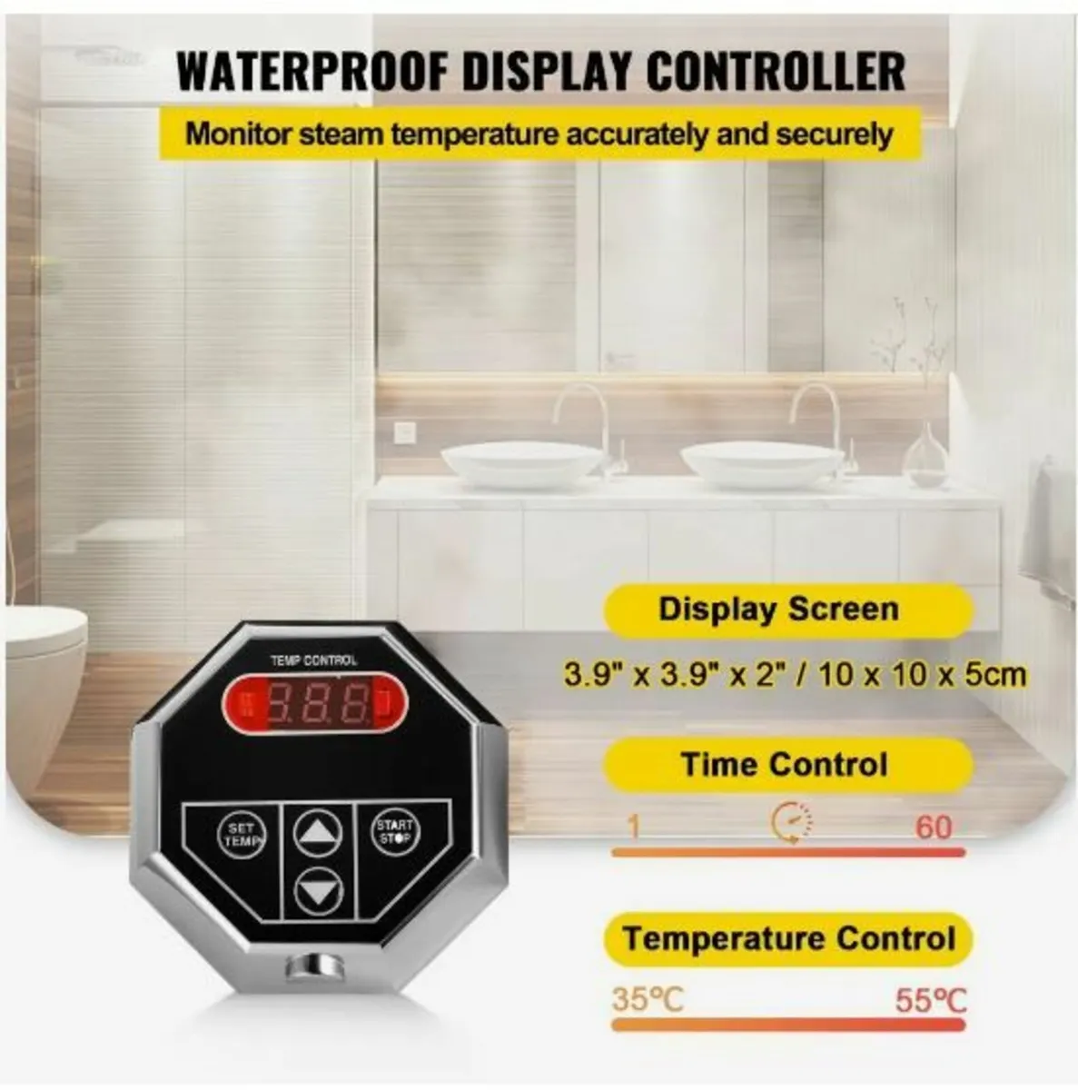 6KW Sauna Bath Steamer - Image 3