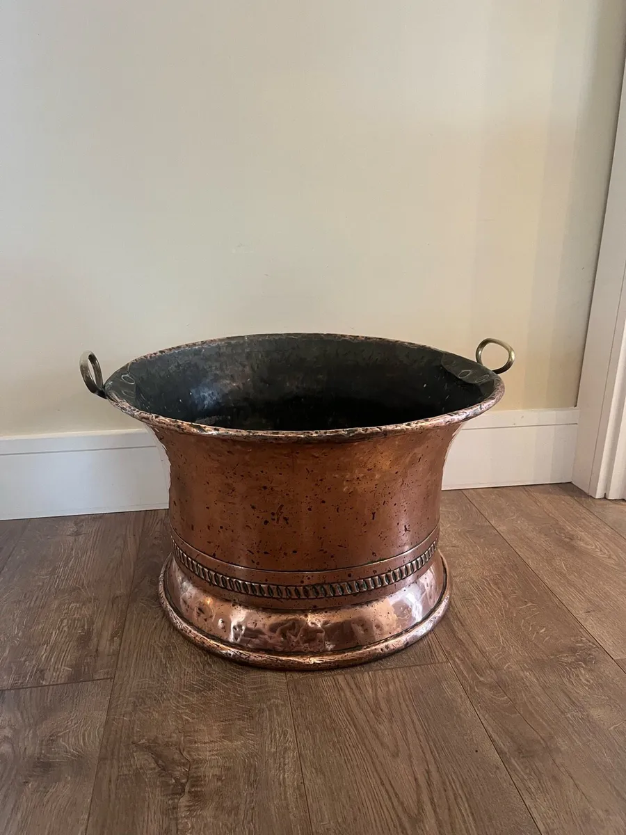 Georgian Copper Log Bucket - Image 1